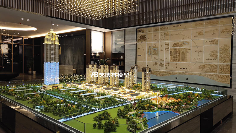 中建荊州之星，寫(xiě)實(shí)制作沙盤(pán)模型現代與古典相結合，盡顯高端大氣